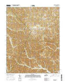 Breeding Kentucky Current topographic map, 1:24000 scale, 7.5 X 7.5 Minute, Year 2016
