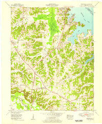 Briensburg Kentucky Historical topographic map, 1:24000 scale, 7.5 X 7.5 Minute, Year 1955
