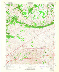 Bristow Kentucky Historical topographic map, 1:24000 scale, 7.5 X 7.5 Minute, Year 1965