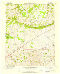 Bristow Kentucky Historical topographic map, 1:24000 scale, 7.5 X 7.5 Minute, Year 1954