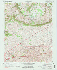 Bristow Kentucky Historical topographic map, 1:24000 scale, 7.5 X 7.5 Minute, Year 1965