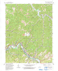 Broad Bottom Kentucky Historical topographic map, 1:24000 scale, 7.5 X 7.5 Minute, Year 1992