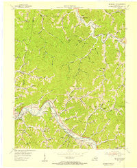 Broad Bottom Kentucky Historical topographic map, 1:24000 scale, 7.5 X 7.5 Minute, Year 1954