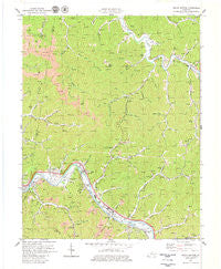 Broad Bottom Kentucky Historical topographic map, 1:24000 scale, 7.5 X 7.5 Minute, Year 1979