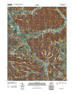 Brodhead Kentucky Historical topographic map, 1:24000 scale, 7.5 X 7.5 Minute, Year 2010