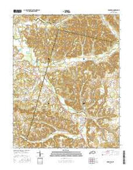 Brodhead Kentucky Current topographic map, 1:24000 scale, 7.5 X 7.5 Minute, Year 2016
