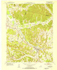Brodhead Kentucky Historical topographic map, 1:24000 scale, 7.5 X 7.5 Minute, Year 1953