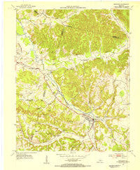Brodhead Kentucky Historical topographic map, 1:24000 scale, 7.5 X 7.5 Minute, Year 1953