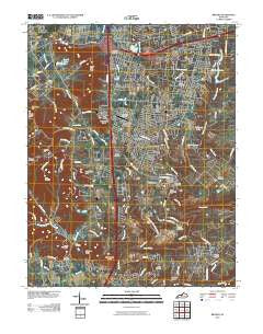 Brooks Kentucky Historical topographic map, 1:24000 scale, 7.5 X 7.5 Minute, Year 2010