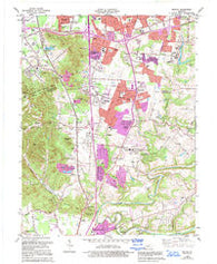 Brooks Kentucky Historical topographic map, 1:24000 scale, 7.5 X 7.5 Minute, Year 1981