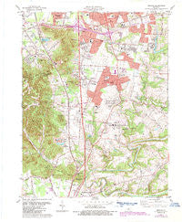 Brooks Kentucky Historical topographic map, 1:24000 scale, 7.5 X 7.5 Minute, Year 1981