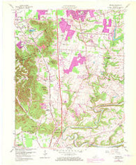 Brooks Kentucky Historical topographic map, 1:24000 scale, 7.5 X 7.5 Minute, Year 1959
