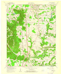 Brooks Kentucky Historical topographic map, 1:24000 scale, 7.5 X 7.5 Minute, Year 1959