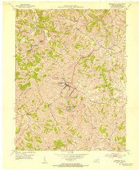 Brooksville Kentucky Historical topographic map, 1:24000 scale, 7.5 X 7.5 Minute, Year 1952