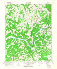 Brownsville Kentucky Historical topographic map, 1:24000 scale, 7.5 X 7.5 Minute, Year 1965