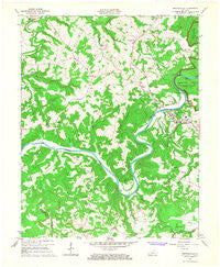 Brownsville Kentucky Historical topographic map, 1:24000 scale, 7.5 X 7.5 Minute, Year 1965