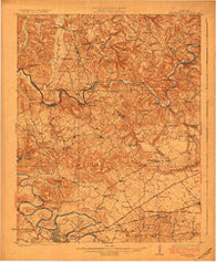 Brownsville Kentucky Historical topographic map, 1:62500 scale, 15 X 15 Minute, Year 1923