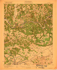 Brownsville Kentucky Historical topographic map, 1:62500 scale, 15 X 15 Minute, Year 1922