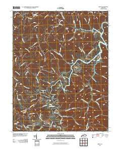 Bruin Kentucky Historical topographic map, 1:24000 scale, 7.5 X 7.5 Minute, Year 2010