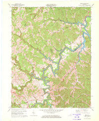Bruin Kentucky Historical topographic map, 1:24000 scale, 7.5 X 7.5 Minute, Year 1971