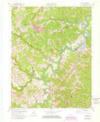 Bruin Kentucky Historical topographic map, 1:24000 scale, 7.5 X 7.5 Minute, Year 1971