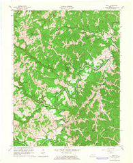 Bruin Kentucky Historical topographic map, 1:24000 scale, 7.5 X 7.5 Minute, Year 1962