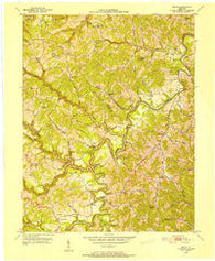 Bruin Kentucky Historical topographic map, 1:24000 scale, 7.5 X 7.5 Minute, Year 1950