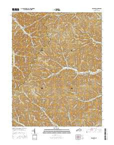 Brushart Kentucky Current topographic map, 1:24000 scale, 7.5 X 7.5 Minute, Year 2016