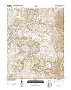 Bryantsville Kentucky Historical topographic map, 1:24000 scale, 7.5 X 7.5 Minute, Year 2013