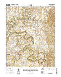 Bryantsville Kentucky Current topographic map, 1:24000 scale, 7.5 X 7.5 Minute, Year 2016