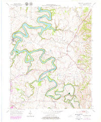 Bryantsville Kentucky Historical topographic map, 1:24000 scale, 7.5 X 7.5 Minute, Year 1952