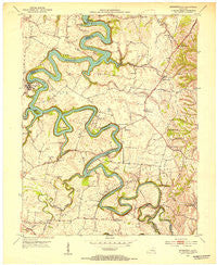 Bryantsville Kentucky Historical topographic map, 1:24000 scale, 7.5 X 7.5 Minute, Year 1950