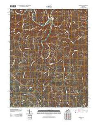 Buckeye Kentucky Historical topographic map, 1:24000 scale, 7.5 X 7.5 Minute, Year 2010