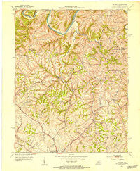Buckeye Kentucky Historical topographic map, 1:24000 scale, 7.5 X 7.5 Minute, Year 1952