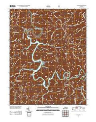 Buckhorn Kentucky Historical topographic map, 1:24000 scale, 7.5 X 7.5 Minute, Year 2011
