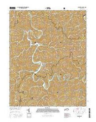 Buckhorn Kentucky Current topographic map, 1:24000 scale, 7.5 X 7.5 Minute, Year 2016