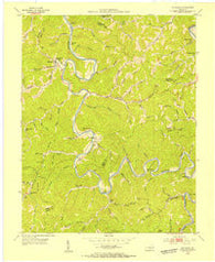 Buckhorn Kentucky Historical topographic map, 1:24000 scale, 7.5 X 7.5 Minute, Year 1953