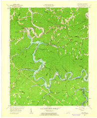 Buckhorn Kentucky Historical topographic map, 1:24000 scale, 7.5 X 7.5 Minute, Year 1961
