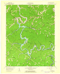 Buckhorn Kentucky Historical topographic map, 1:24000 scale, 7.5 X 7.5 Minute, Year 1961