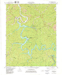 Buckhorn Kentucky Historical topographic map, 1:24000 scale, 7.5 X 7.5 Minute, Year 1979