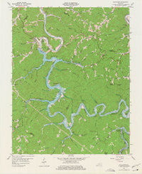 Buckhorn Kentucky Historical topographic map, 1:24000 scale, 7.5 X 7.5 Minute, Year 1961