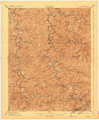Buckhorn Kentucky Historical topographic map, 1:62500 scale, 15 X 15 Minute, Year 1913