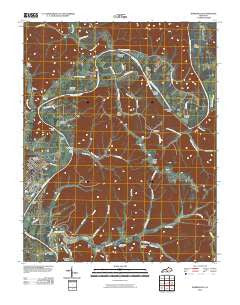 Burkesville Kentucky Historical topographic map, 1:24000 scale, 7.5 X 7.5 Minute, Year 2010