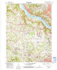 Burlington Kentucky Historical topographic map, 1:24000 scale, 7.5 X 7.5 Minute, Year 1983