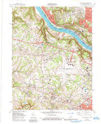 Burlington Kentucky Historical topographic map, 1:24000 scale, 7.5 X 7.5 Minute, Year 1983