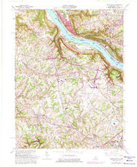 Burlington Kentucky Historical topographic map, 1:24000 scale, 7.5 X 7.5 Minute, Year 1961