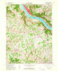 Burlington Kentucky Historical topographic map, 1:24000 scale, 7.5 X 7.5 Minute, Year 1961