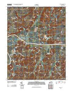 Burna Kentucky Historical topographic map, 1:24000 scale, 7.5 X 7.5 Minute, Year 2010