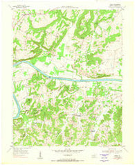 Burna Kentucky Historical topographic map, 1:24000 scale, 7.5 X 7.5 Minute, Year 1954
