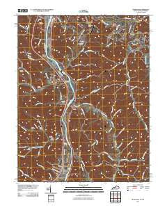 Burnaugh Kentucky Historical topographic map, 1:24000 scale, 7.5 X 7.5 Minute, Year 2011